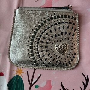 Brighton Silver Clutch with Heart Detail